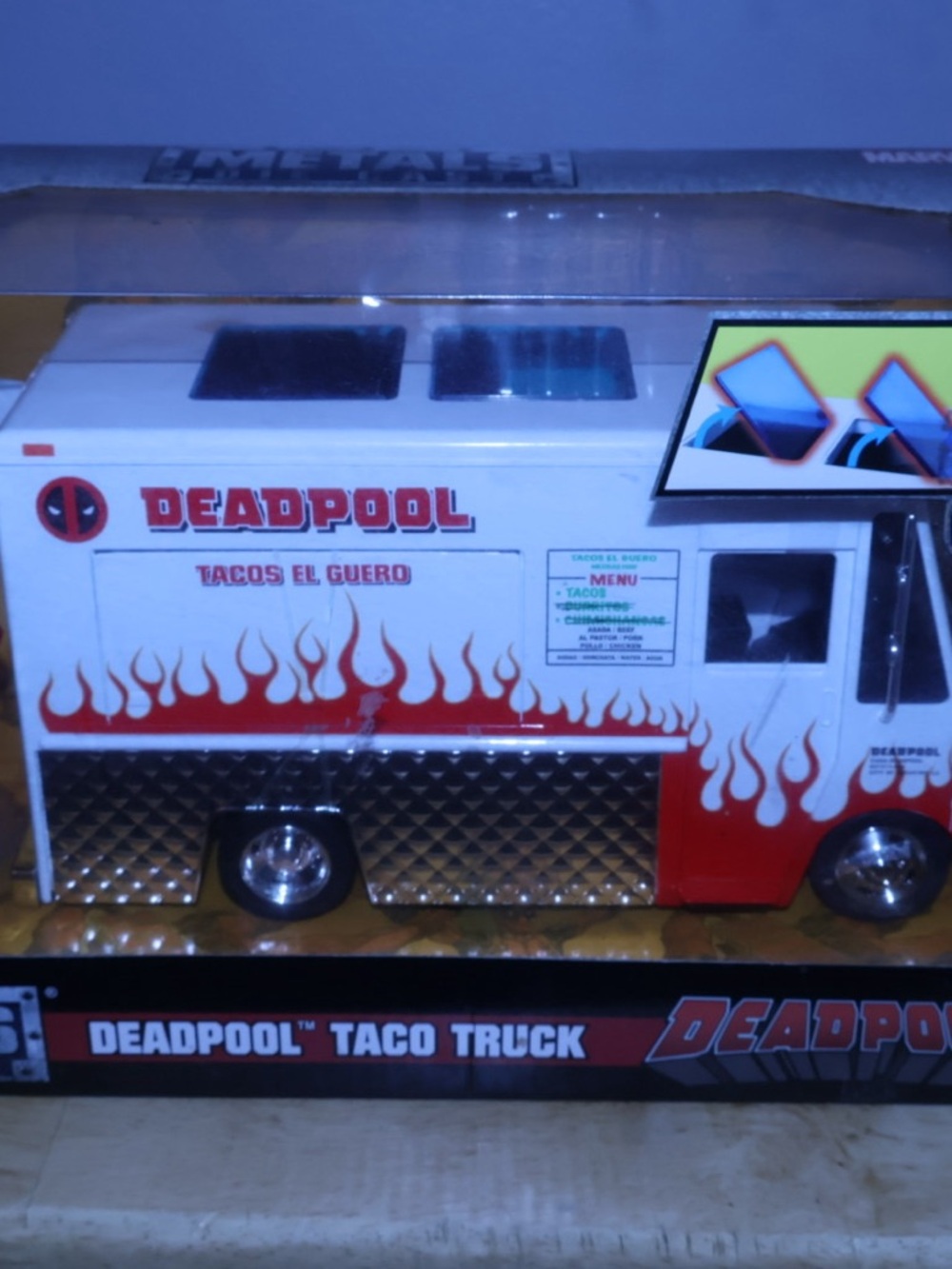 Deadpool White & Red Taco Truck Playset - Licensed Action Figure Vehicle